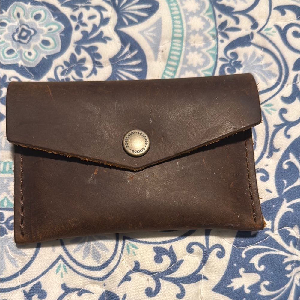 Brown Leather Card Holder